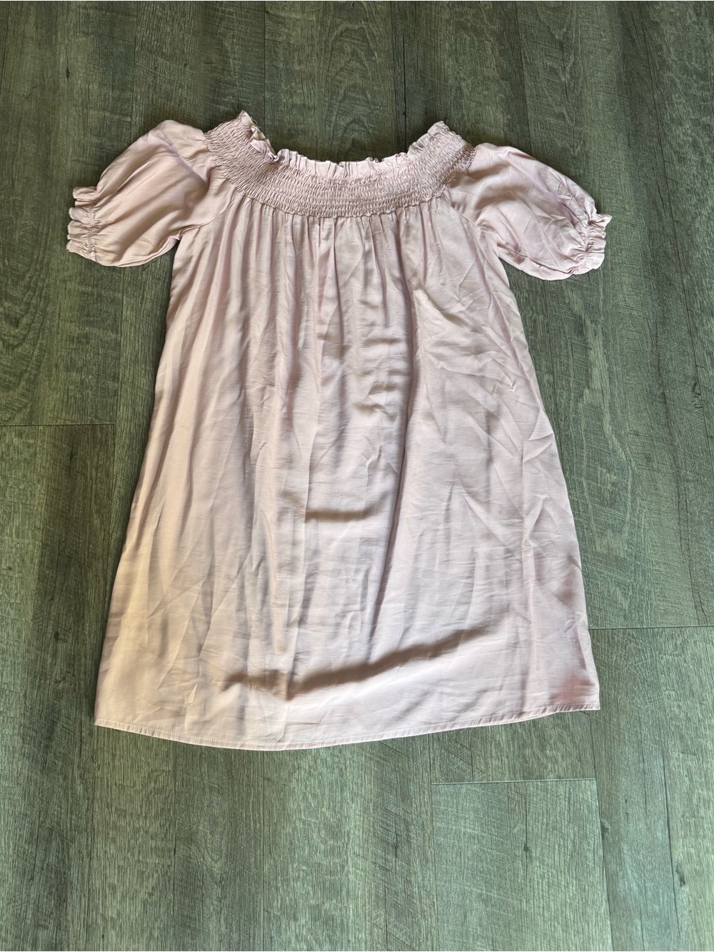 YOINS Light Pink Smocked Off-Shoulder 'Women’s Dress